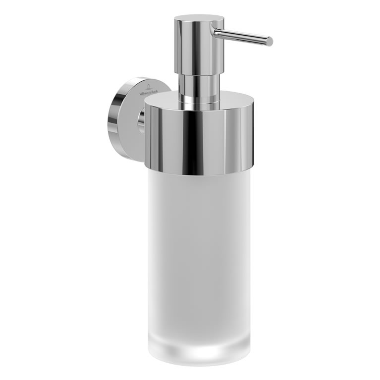 Set 2-en-1 Villeroy & Boch Elements-Tender - Crochet Serviette Et Porte-Papier Toilette Sans Couvercle, Chrome | Accessoire Salle De Bain Design